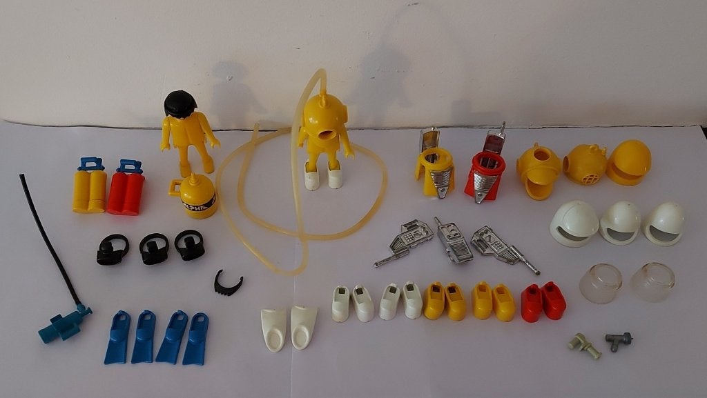 Vintage Playmobil duikers diepzee accessoires, Kinderen en Baby's, Speelgoed | Playmobil, Gebruikt, Losse onderdelen, Overige typen