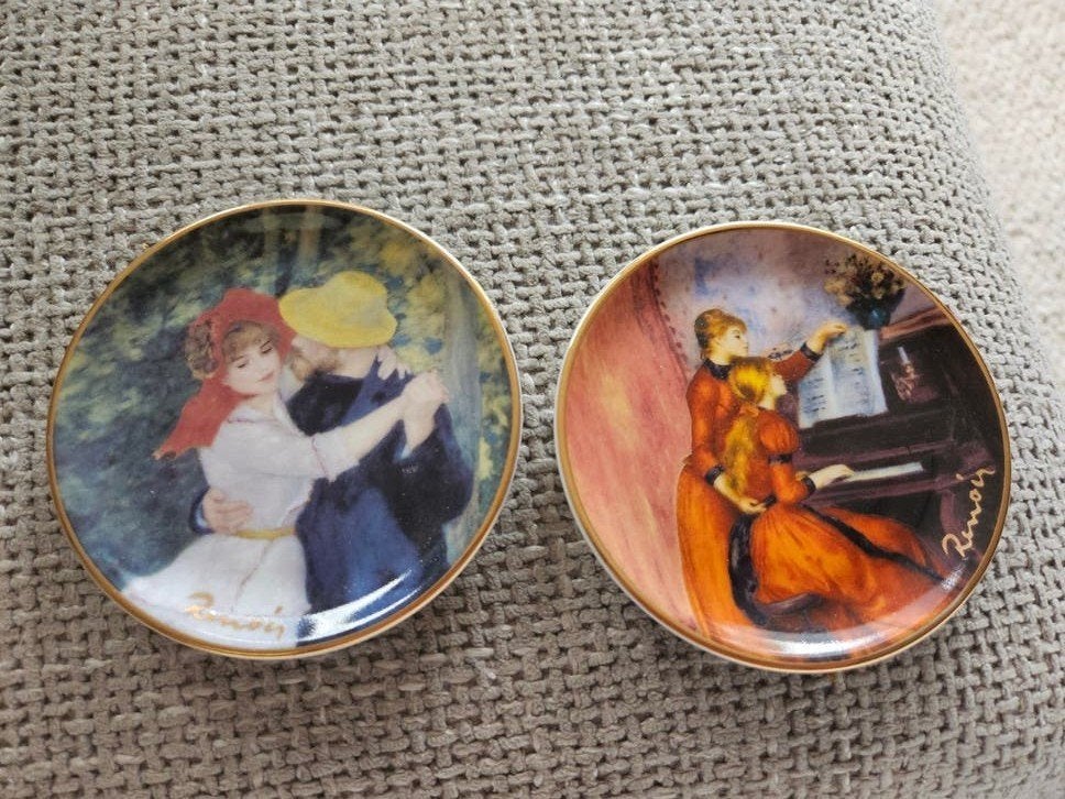 Goebel Renoir Mini Sierbordjes - Dans en Jonge Meisjes, Ophalen of Verzenden