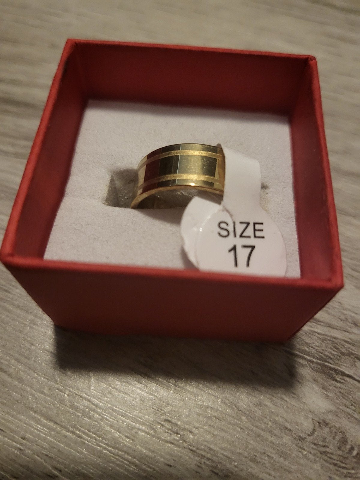 Nieuwe gouden ring, maat 17, Overige materialen, Nieuw, Ophalen of Verzenden, 17 tot 18
