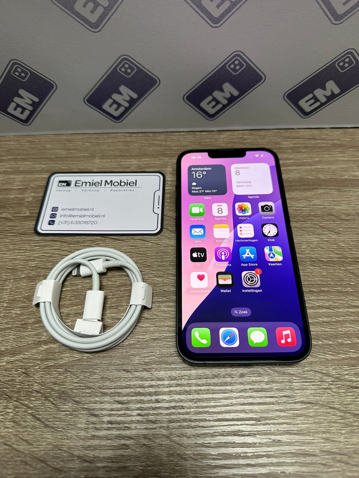 iPhone 14 - 128GB / batterij 100% / garantie, 128 GB, Zwart, Ophalen of Verzenden, Zo goed als nieuw