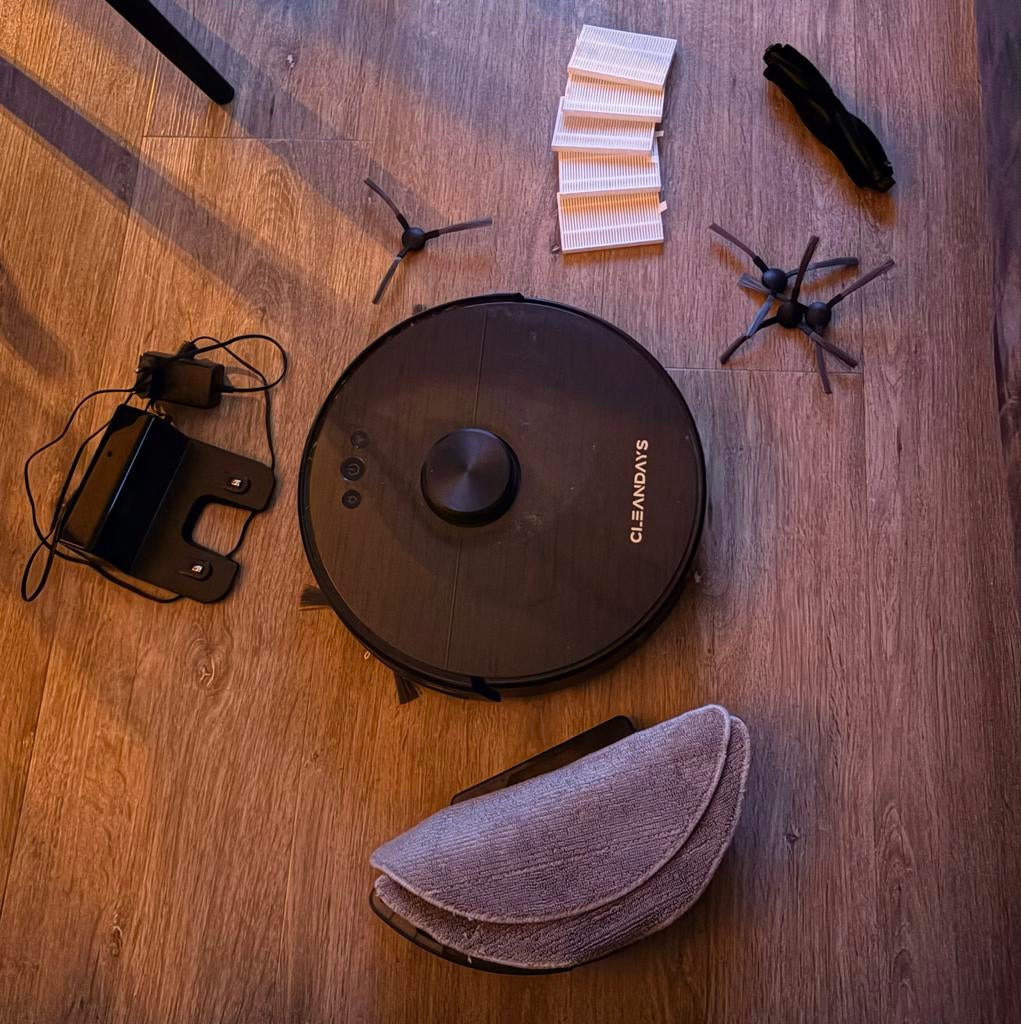 CleanDays XR500 Robot Stofzuiger met Dweilfunctie & Laser, Ophalen of Verzenden, Zo goed als nieuw, Robotstofzuiger, Minder dan 1200 watt