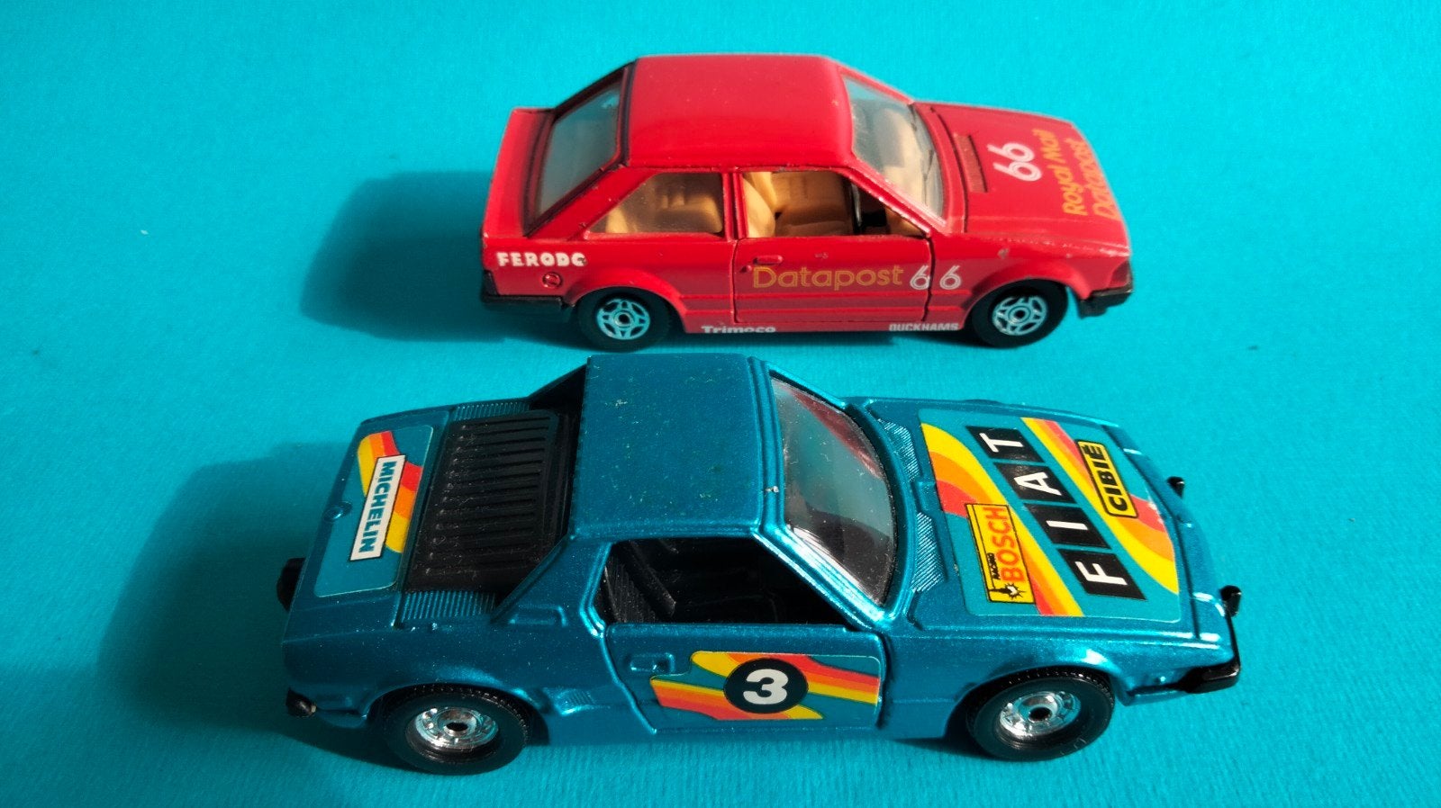 Corgi - Fiat X1/9 en Ford Escort, Ophalen of Verzenden, Gebruikt