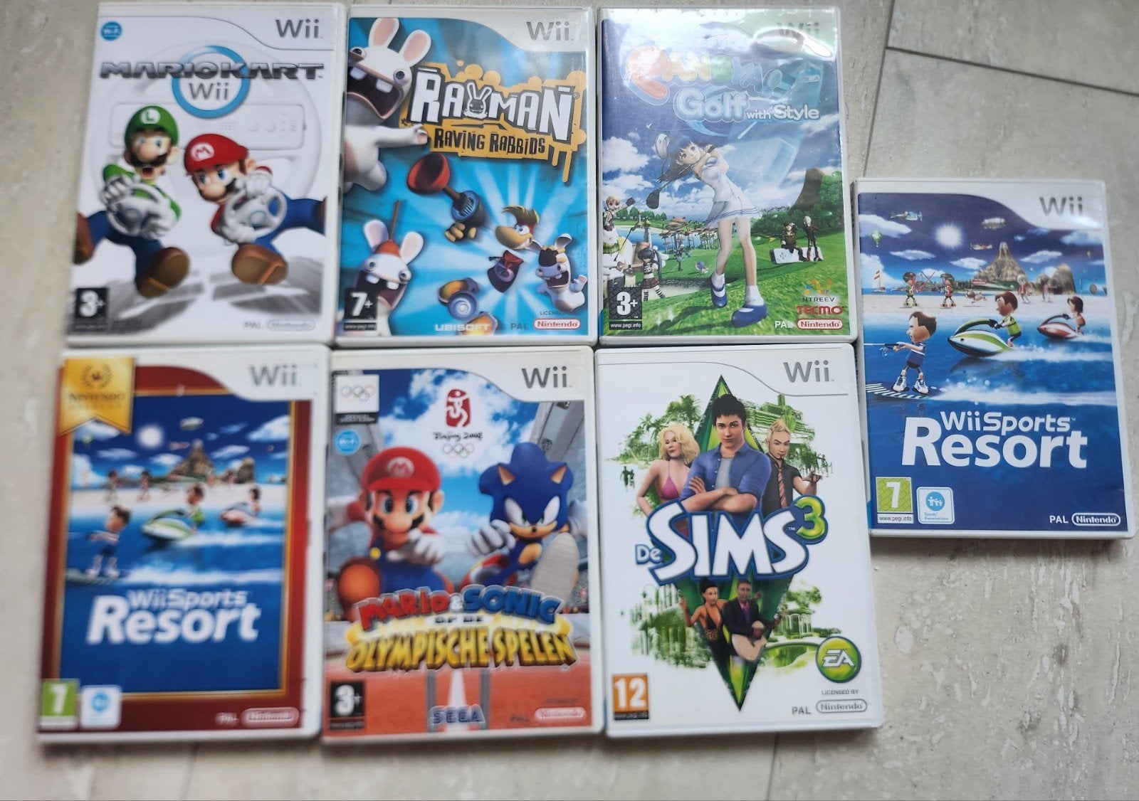 Wii games: Mario Kart, Rayman, Wii Sports Resort en meer, 3 spelers of meer, Ophalen, Sport, Vanaf 3 jaar