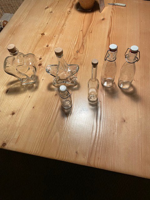 DIVERSE FLESSEN VOOR SAPPEN, Overige typen, Ophalen of Verzenden, Zo goed als nieuw, Glas