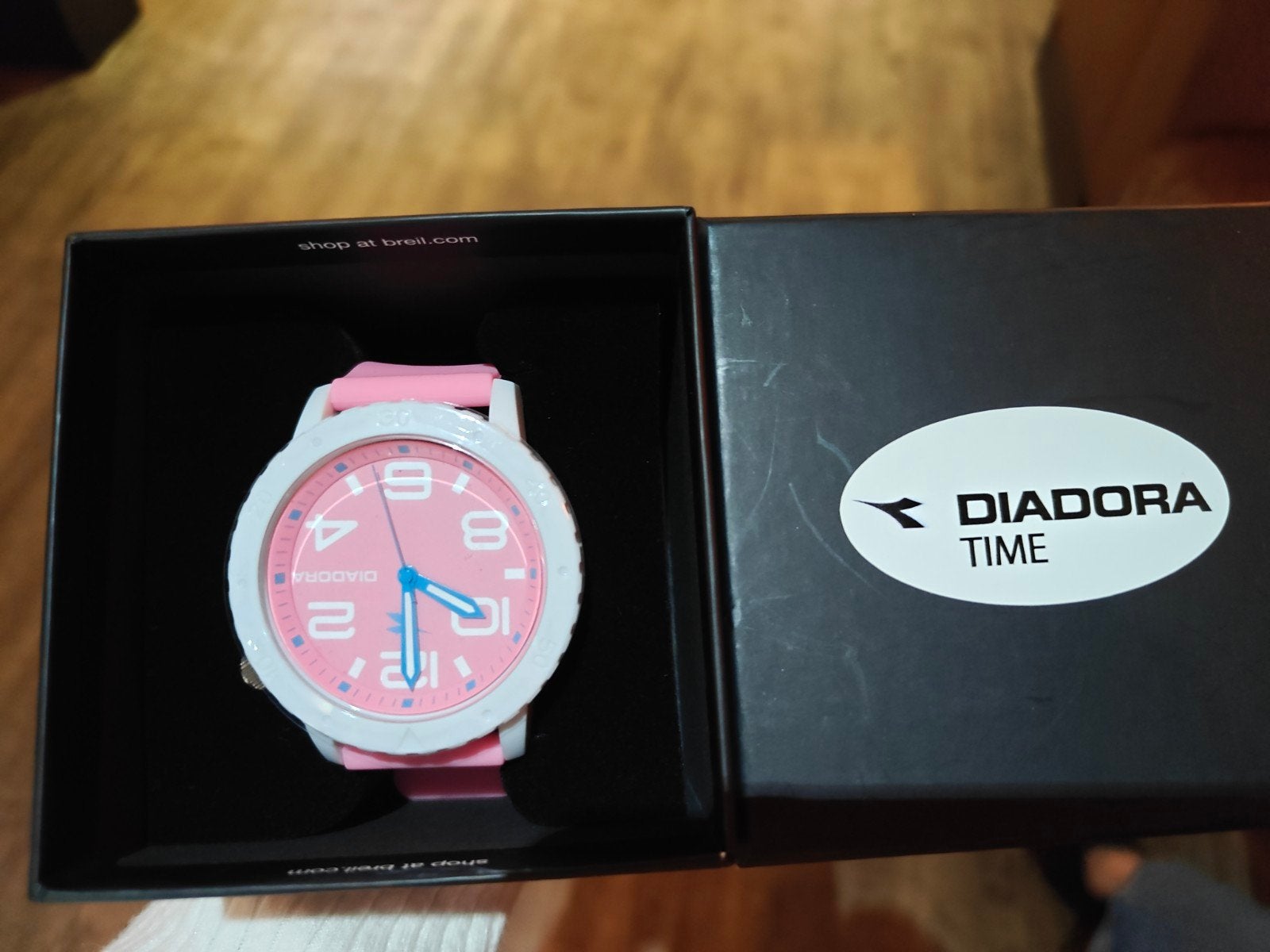 Diadora Time Polshorloge - Roze/Wit, Overige merken, Kunststof, Polshorloge, Kunststof