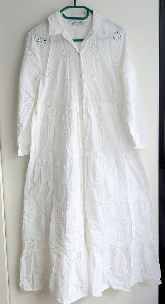 Zara maxi jurk maat L katoen valt ruim, Maat 42/44 (L), Ophalen of Verzenden, Zo goed als nieuw, Onder de knie