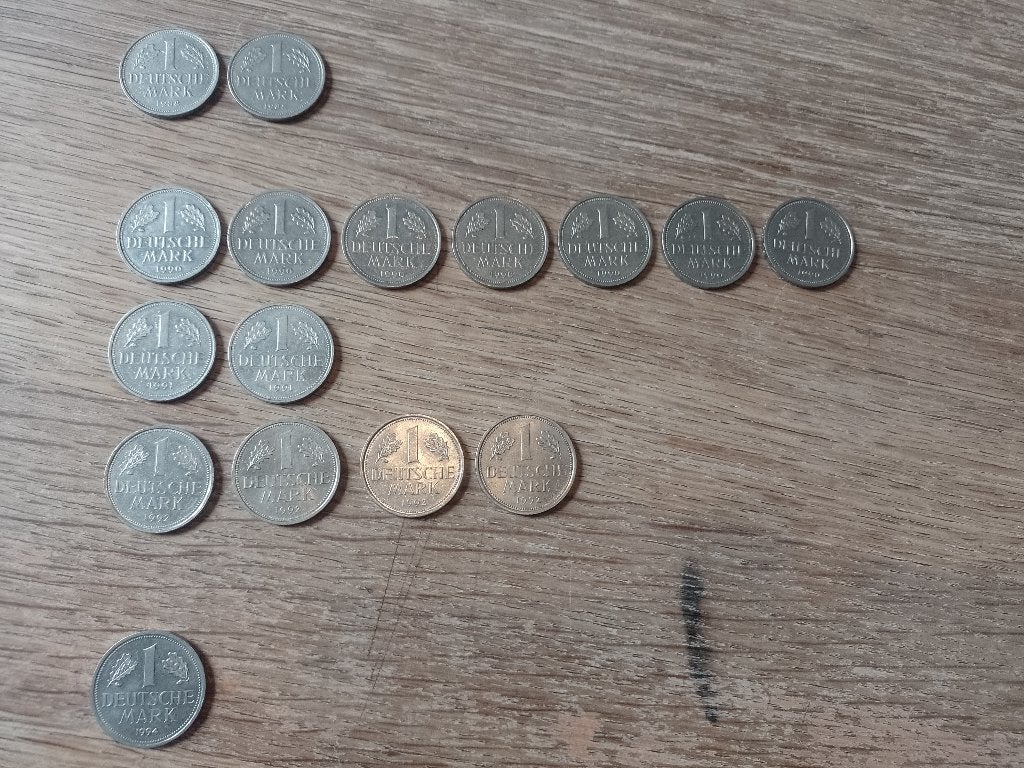 Munten Deutsche mark 1988-1994, Postzegels en Munten, Munten | Europa | Niet-Euromunten, Verzenden, Duitsland, Setje