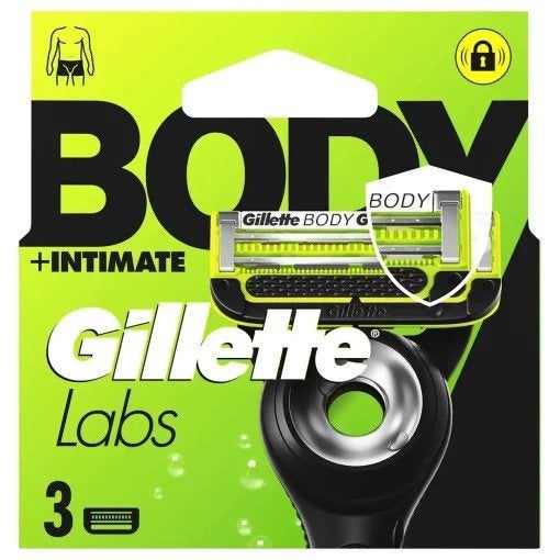 Gillette Labs Body en Intimate scheermesjes 3-pack, Ophalen, Nieuw, Overige typen