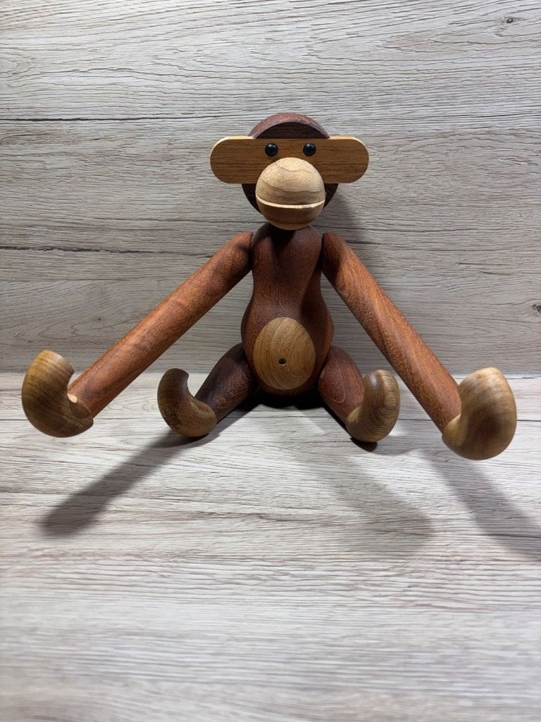 KAY BOJESEN aap houten figuur 28 cm teak/limba, Antiek en Kunst, Kunst | Designobjecten, Ophalen of Verzenden