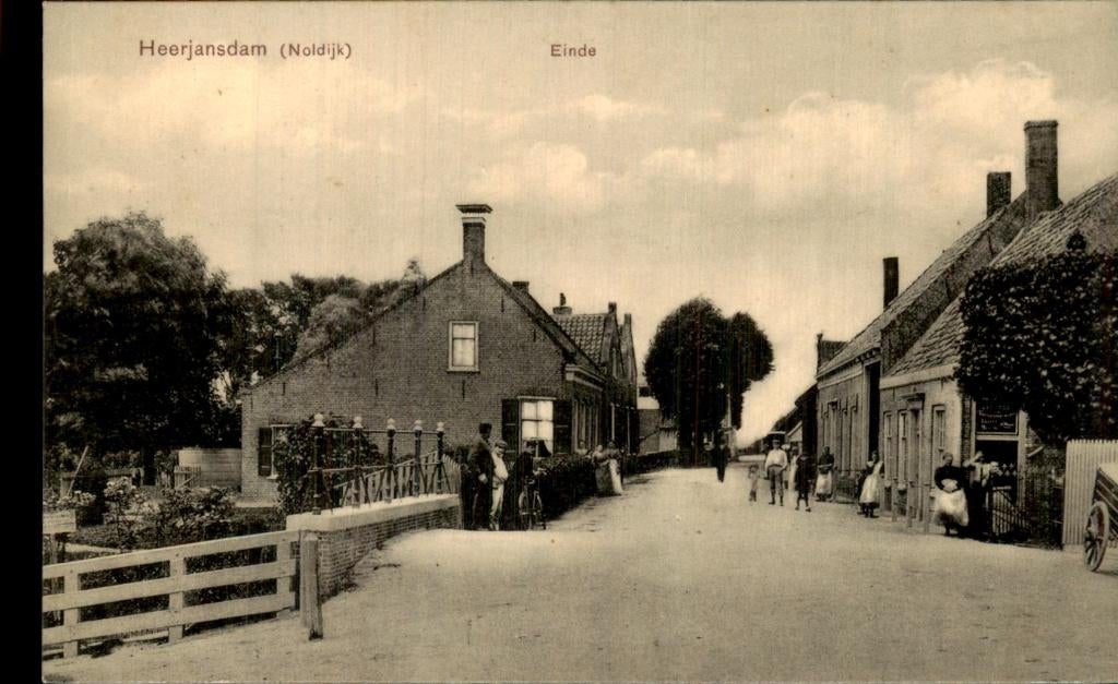 Heerjansdam - Noldijk - Einde, Ophalen of Verzenden, Voor 1920, Ongelopen, Zuid-Holland