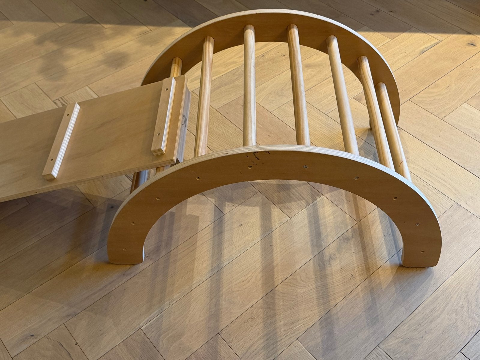 Houten klimrek en glijbaan voor kinderen, Ophalen, Zo goed als nieuw, Glijbaan