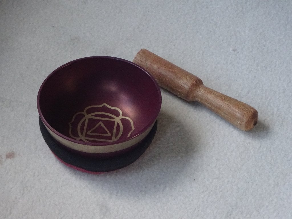 Tibetaanse klankschaaltje, wortel Chakra., Ophalen of Verzenden, Zo goed als nieuw, Overige typen, Boeddhisme