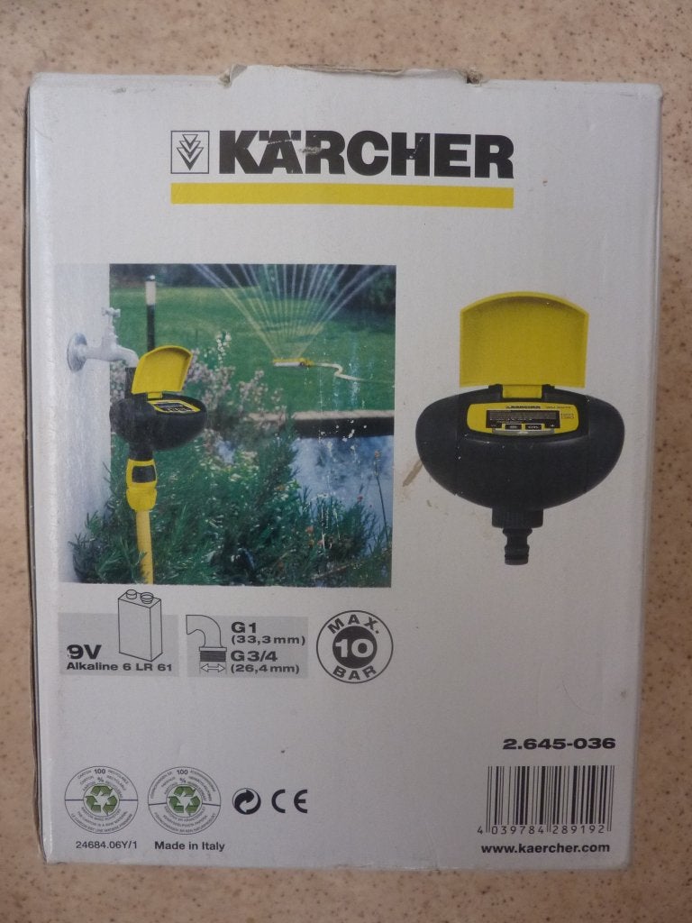 nieuw kärcher watertimer WU 90-72 display kraanaansluiting, Tuin en Terras, Bewateringscomputers, Nieuw, Ophalen of Verzenden