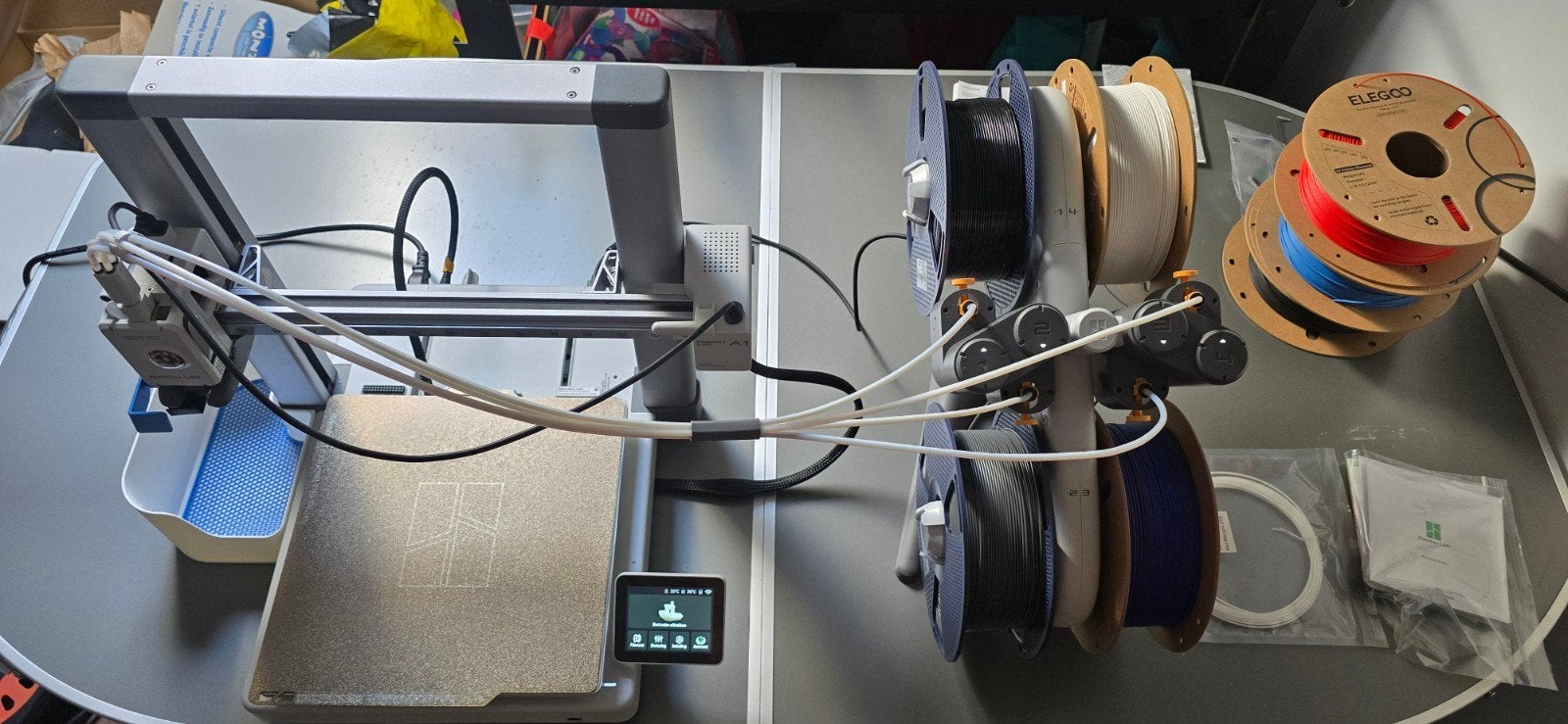 Bambu Lab A1 Combo 3D-printer met AMS lite, Ophalen, Zo goed als nieuw, Filament, Ingebouwde Wi-Fi