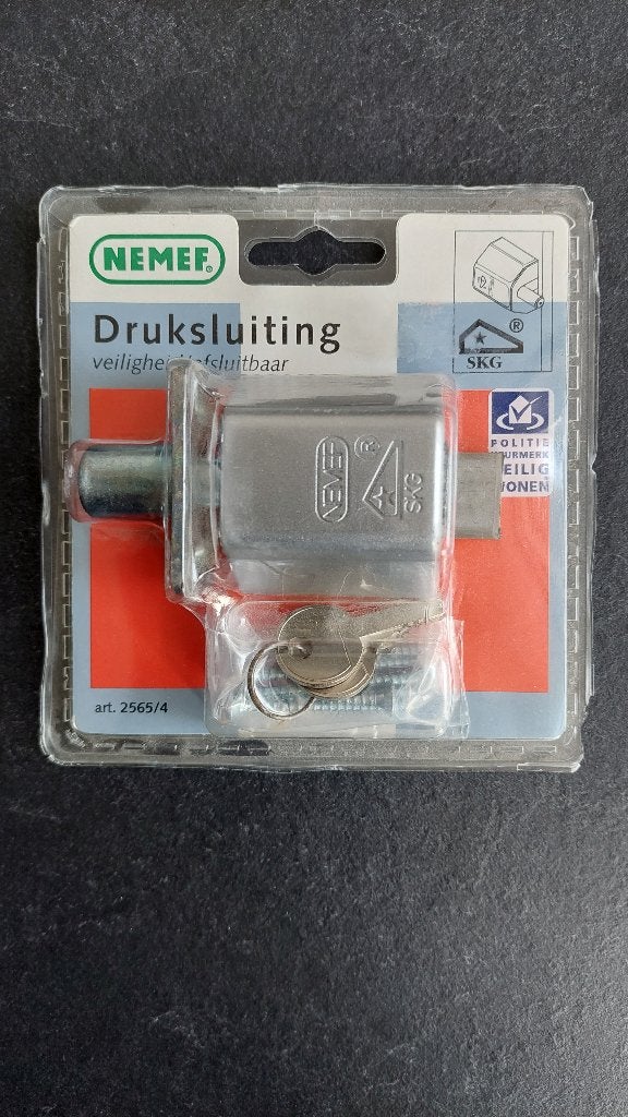 Nemef druksluiting 2565/4, Ophalen of Verzenden, Nieuw, Slot
