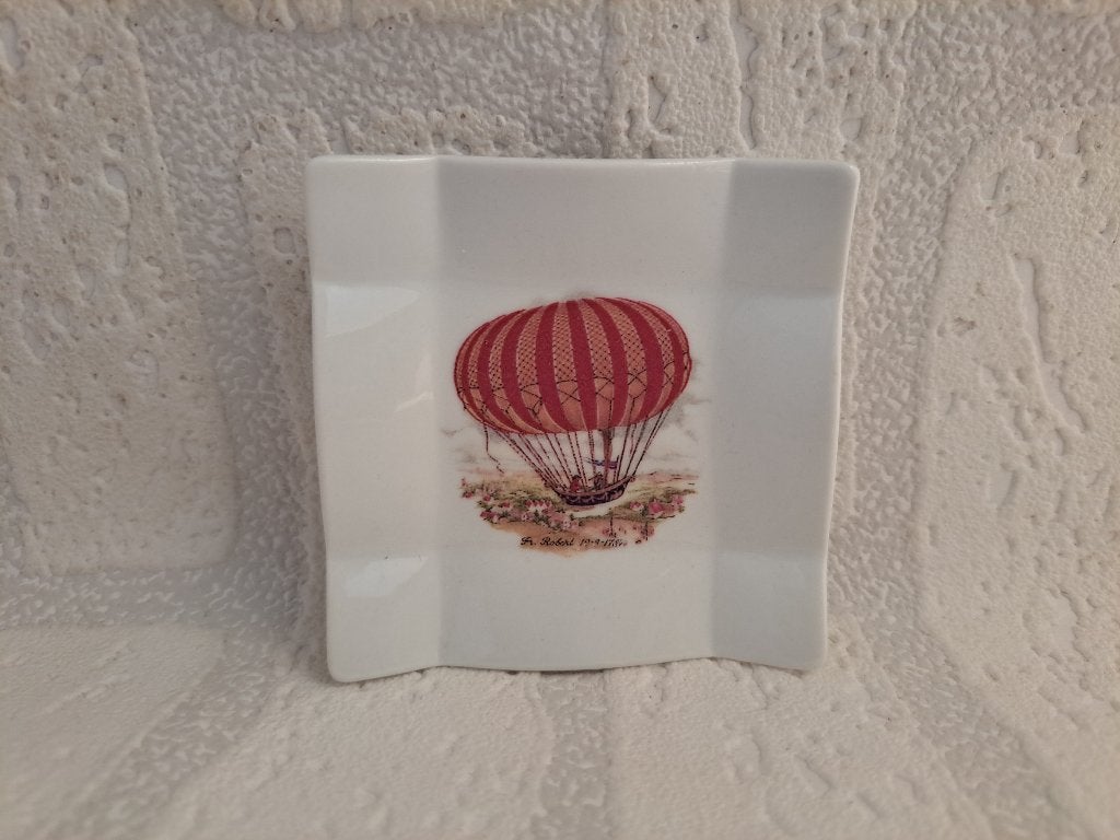 Porselein schaaltje luchtballon Brothers 1784 8x8x1.5cm, Nieuw, Ophalen of Verzenden, Schaal of Schalen, Overige stijlen