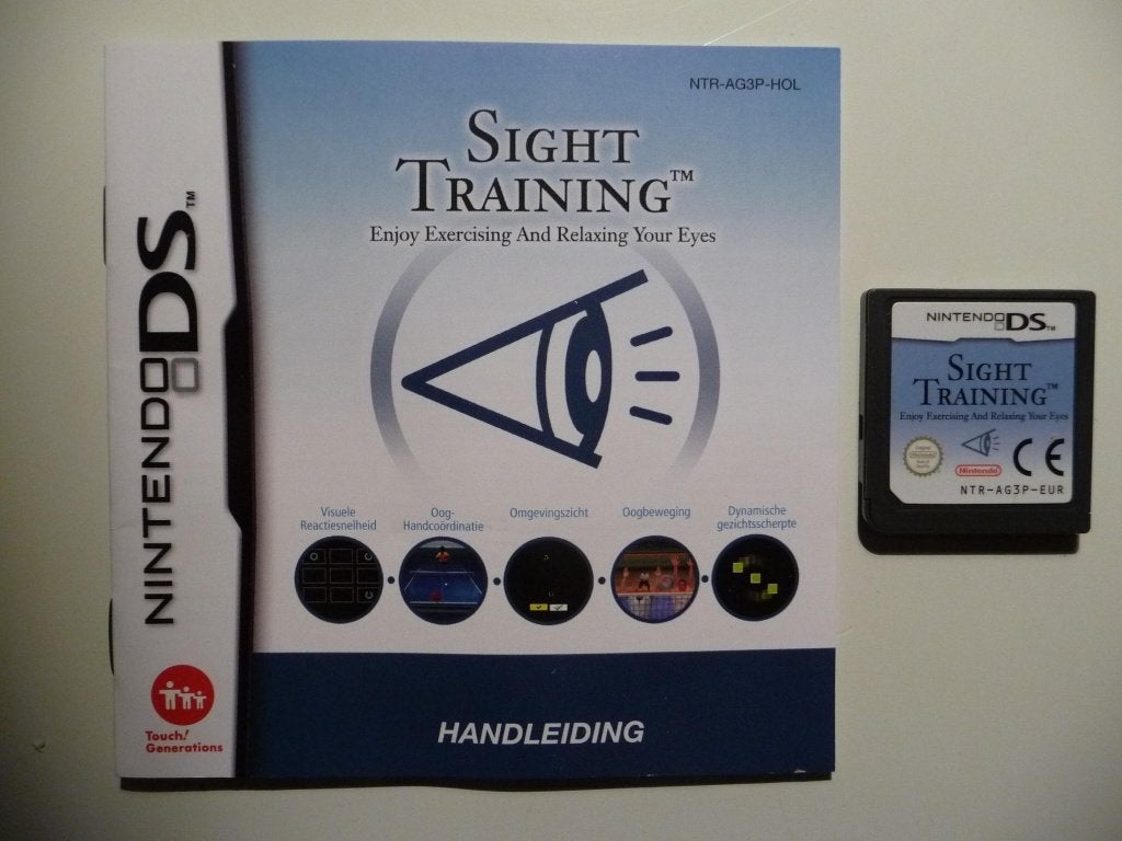 35SP: Nintendo DS – Sight traning, 1 speler, Ophalen of Verzenden, Zo goed als nieuw, Vanaf 3 jaar