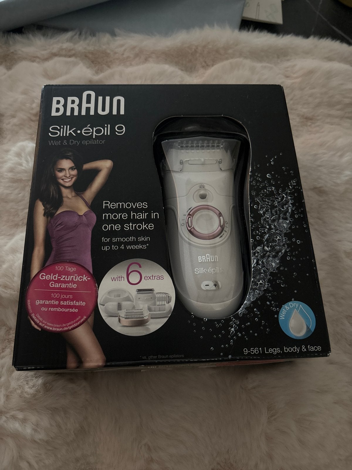 Braun Silk-épil 9 Wet & Dry Epilator met 6 extra's, Ophalen of Verzenden, Nieuw