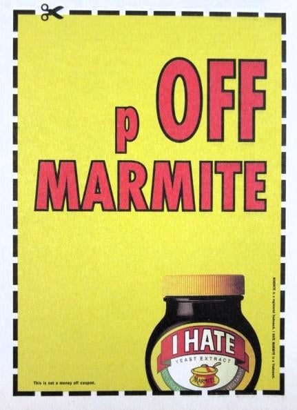 Vintage I hate Marmite knipsel 1998 UK, Ophalen of Verzenden, Gebruikt, Overige typen
