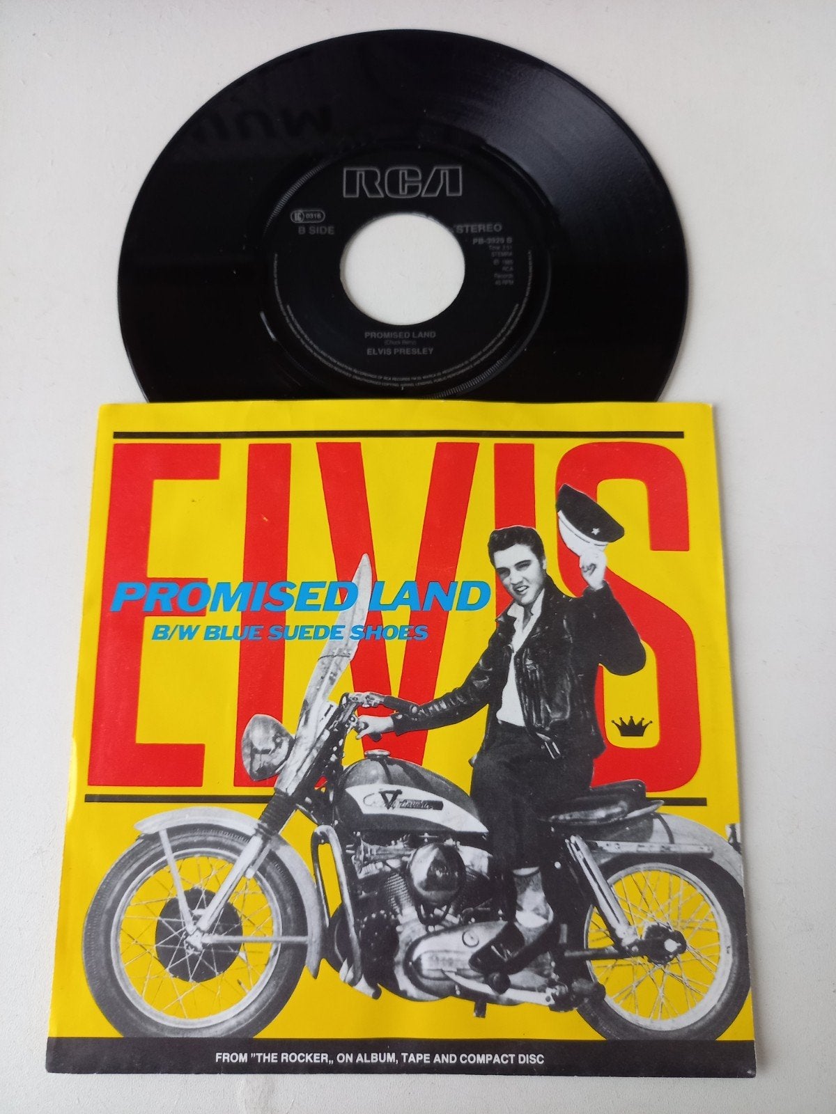 Elvis Presley - Promised Land / Blue Suede Shoes 7 inch, Cd's en Dvd's, Gebruikt, 7 inch, Pop, EP