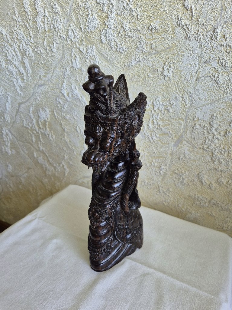 Balinees Houtsnijwerk - Mytho Naga Draak & Garuda (bali), Ophalen of Verzenden
