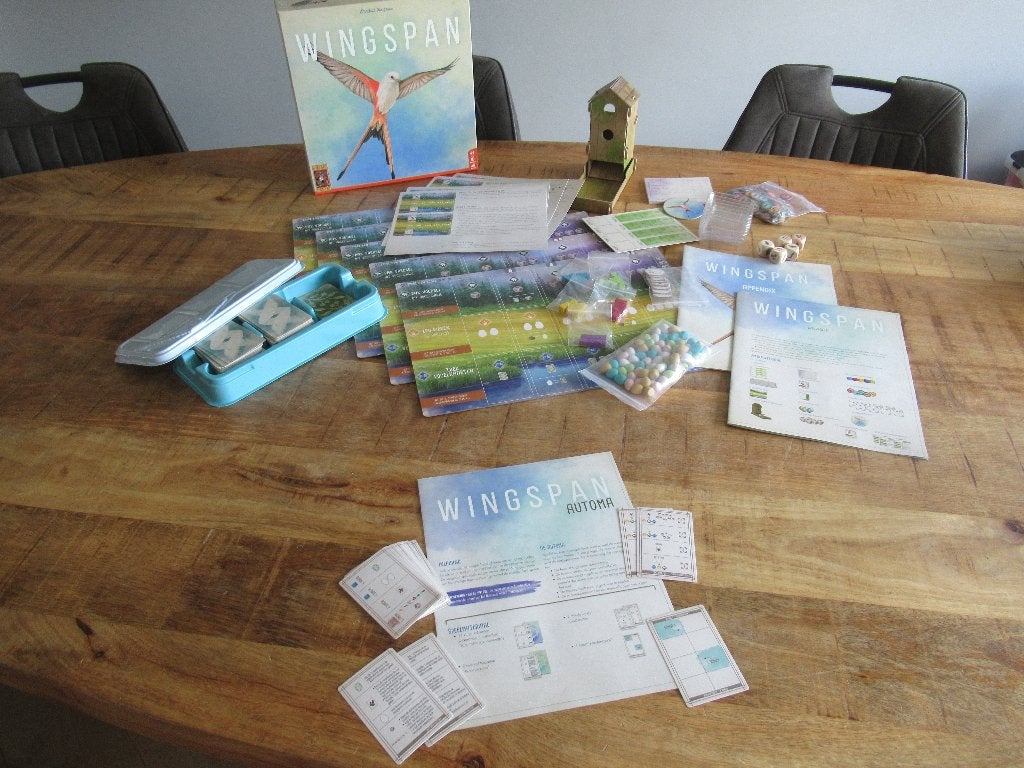 ALS NIEUW spel Wingspan NL 999 Games Gezelschapsspellen, Hobby en Vrije tijd, Ophalen of Verzenden, Zo goed als nieuw, 999 Games