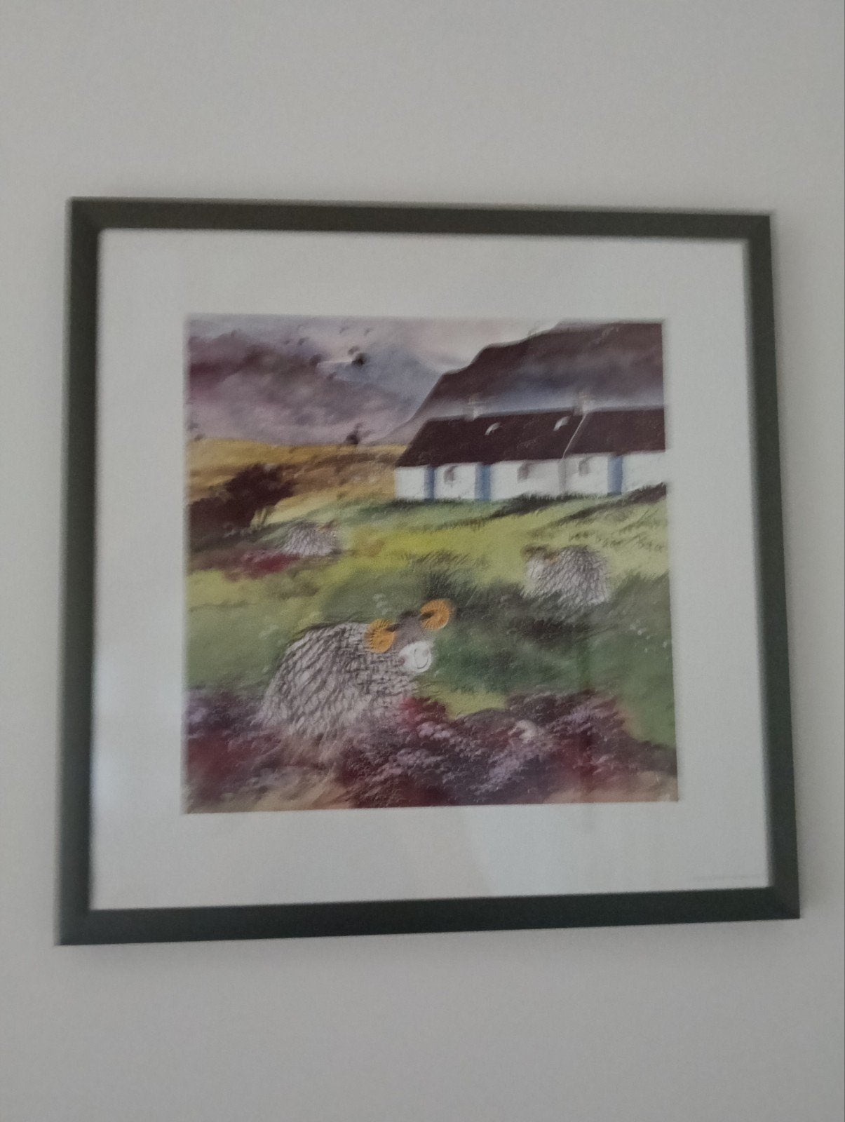 Moorland Cottage - Alex Clark SPSI - Ingelijste print, Ophalen of Verzenden, Minder dan 50 cm