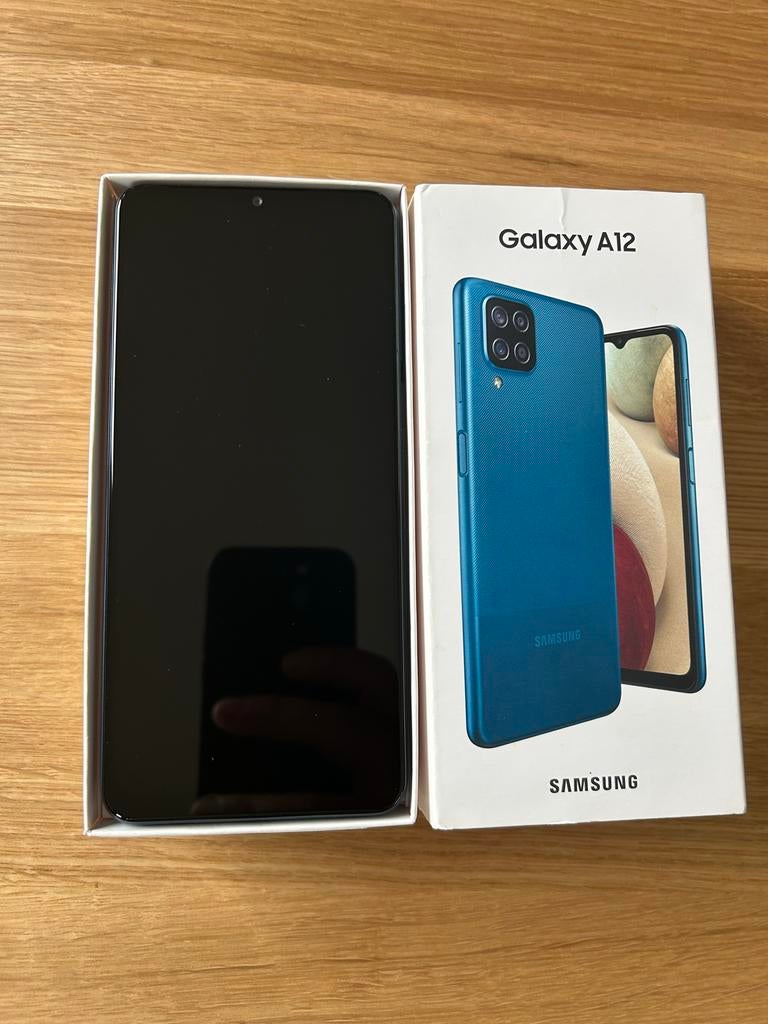 Samsung Galaxy A12 (Blauw) - Nieuw, Ophalen, Blauw, Zo goed als nieuw, Zonder simlock