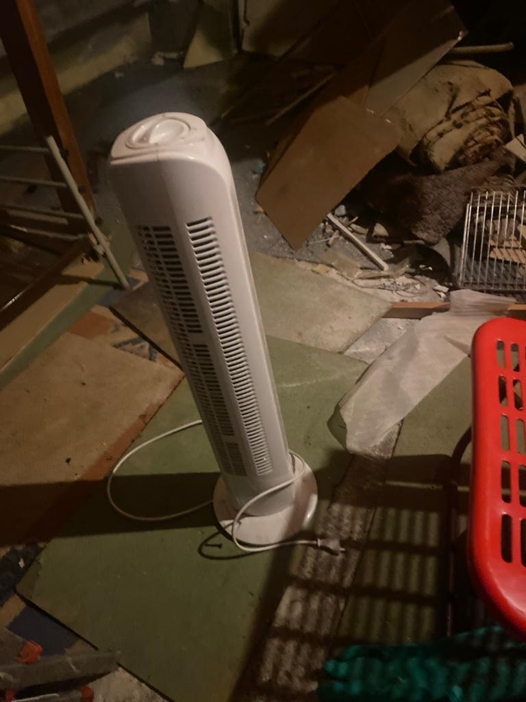 Witte torenventilator - Ideaal voor verkoeling, Ophalen of Verzenden, Gebruikt, Torenventilator
