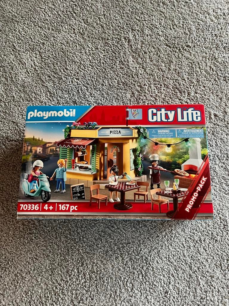 Playmobil City Life Pizza Restaurant 70336, Kinderen en Baby's, Speelgoed | Playmobil, Ophalen of Verzenden, Gebruikt, Complete set