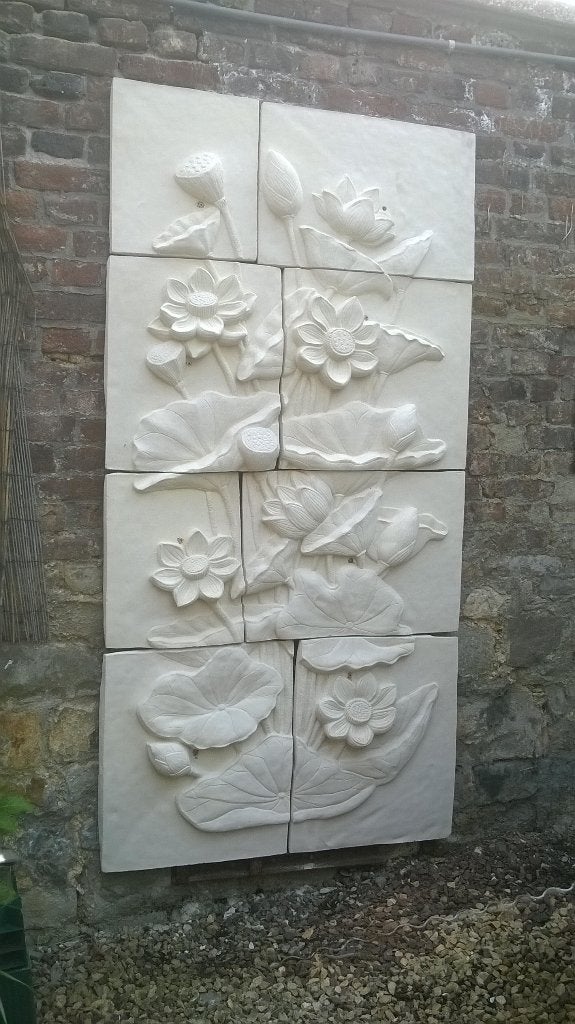 Bloemen wandbeeld tuinbeeld, Ophalen, Nieuw, Steen, Overige typen