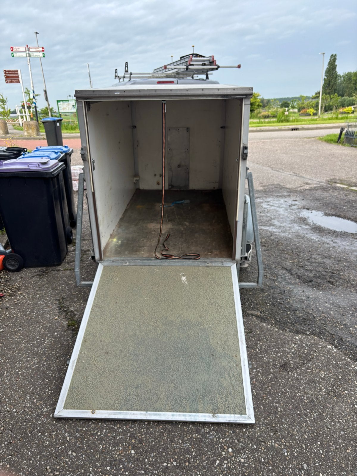 Gesloten aanhangwagen met klep, Auto diversen, Aanhangers en Bagagewagens, Ophalen, Gebruikt