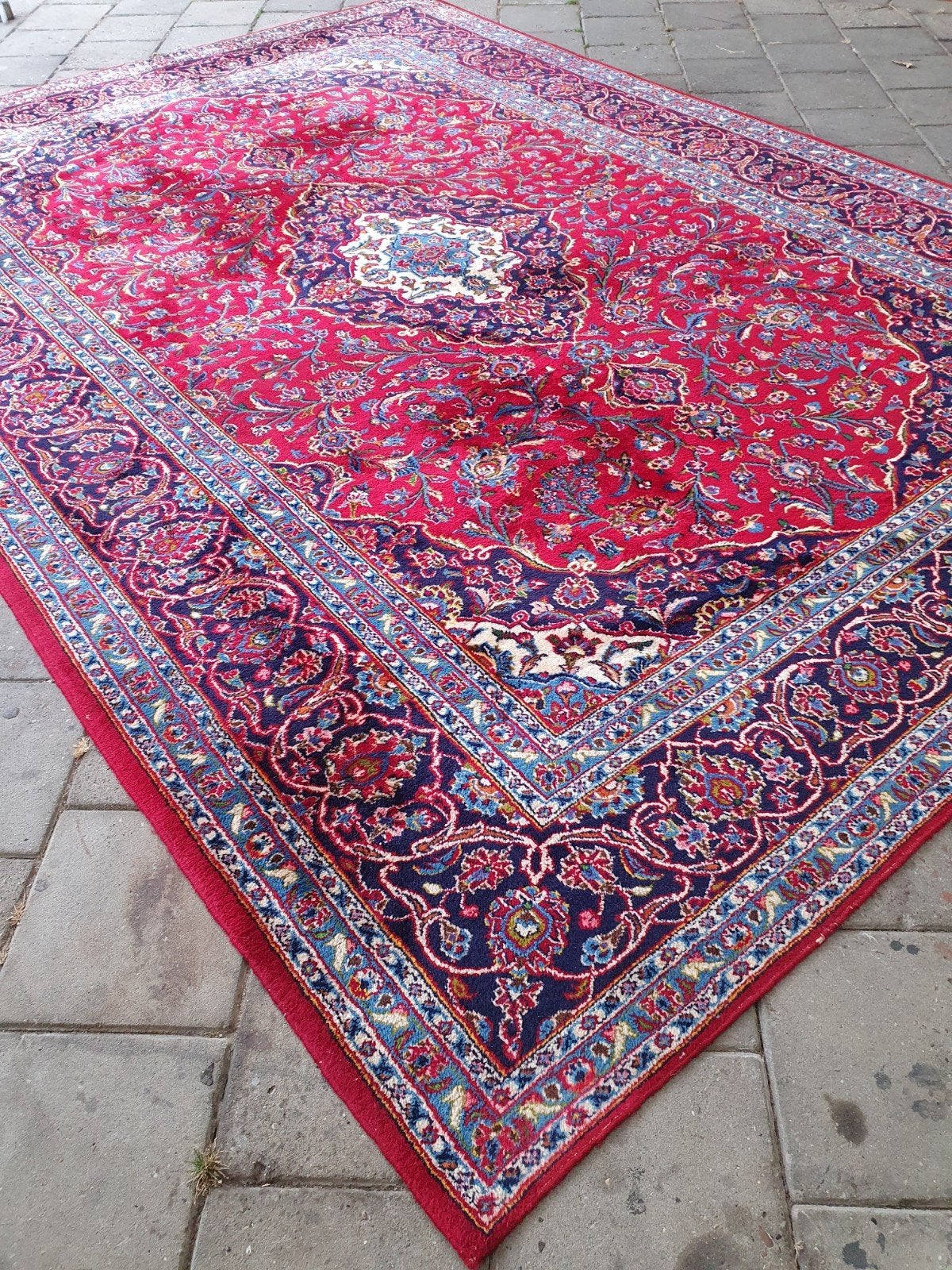Perzisch tapijt Keschan 350x250 cm., Ophalen of Verzenden, Zo goed als nieuw, Rechthoekig, 200 cm of meer