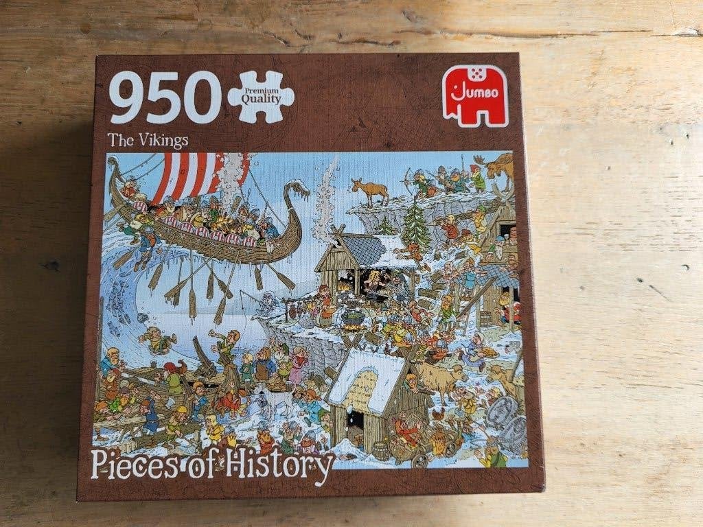 puzzel Pieces of history 950 stukjes VIkingen, Ophalen of Verzenden, 500 t/m 1500 stukjes, Zo goed als nieuw