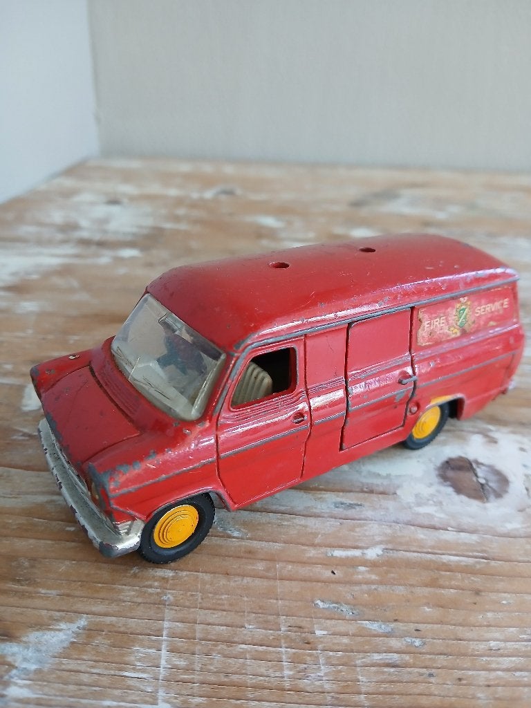 Dinky Toys Ford transit brandweerauto, Ophalen of Verzenden, Gebruikt, Auto, Dinky Toys