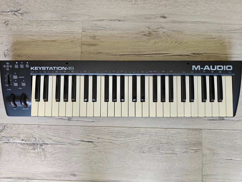 M-Audio Keystation 49 MIDI Keyboard, Gebruikt, Midi-aansluiting, Ophalen of Verzenden, 49 toetsen