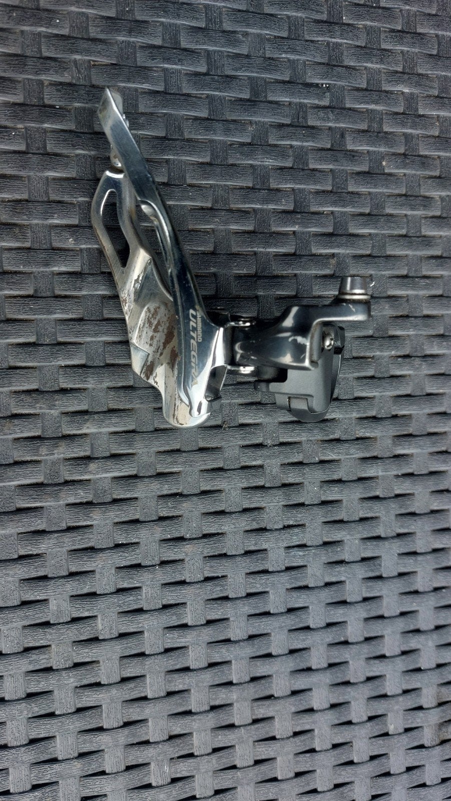 Shimano Ultegra 6703 tripple voorderailleur klemband 34,9mm, Fietsen en Brommers, Gebruikt, Ophalen of Verzenden, Derailleur of Ketting