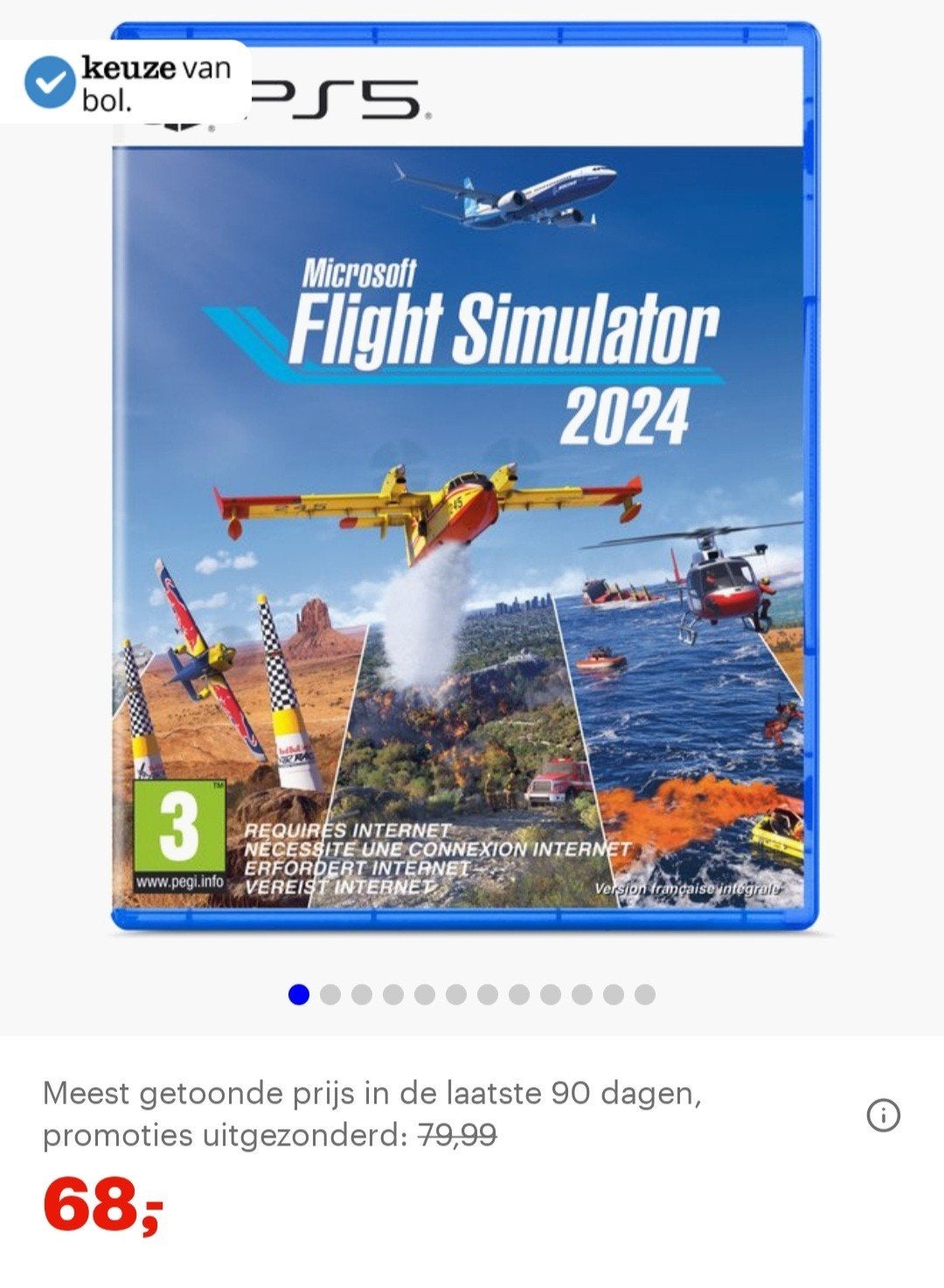 Flight Simulator 2024 PS5 + Thrustmaster T.Flight, Spelcomputers en Games, Online, 1 speler, Ophalen of Verzenden, Zo goed als nieuw