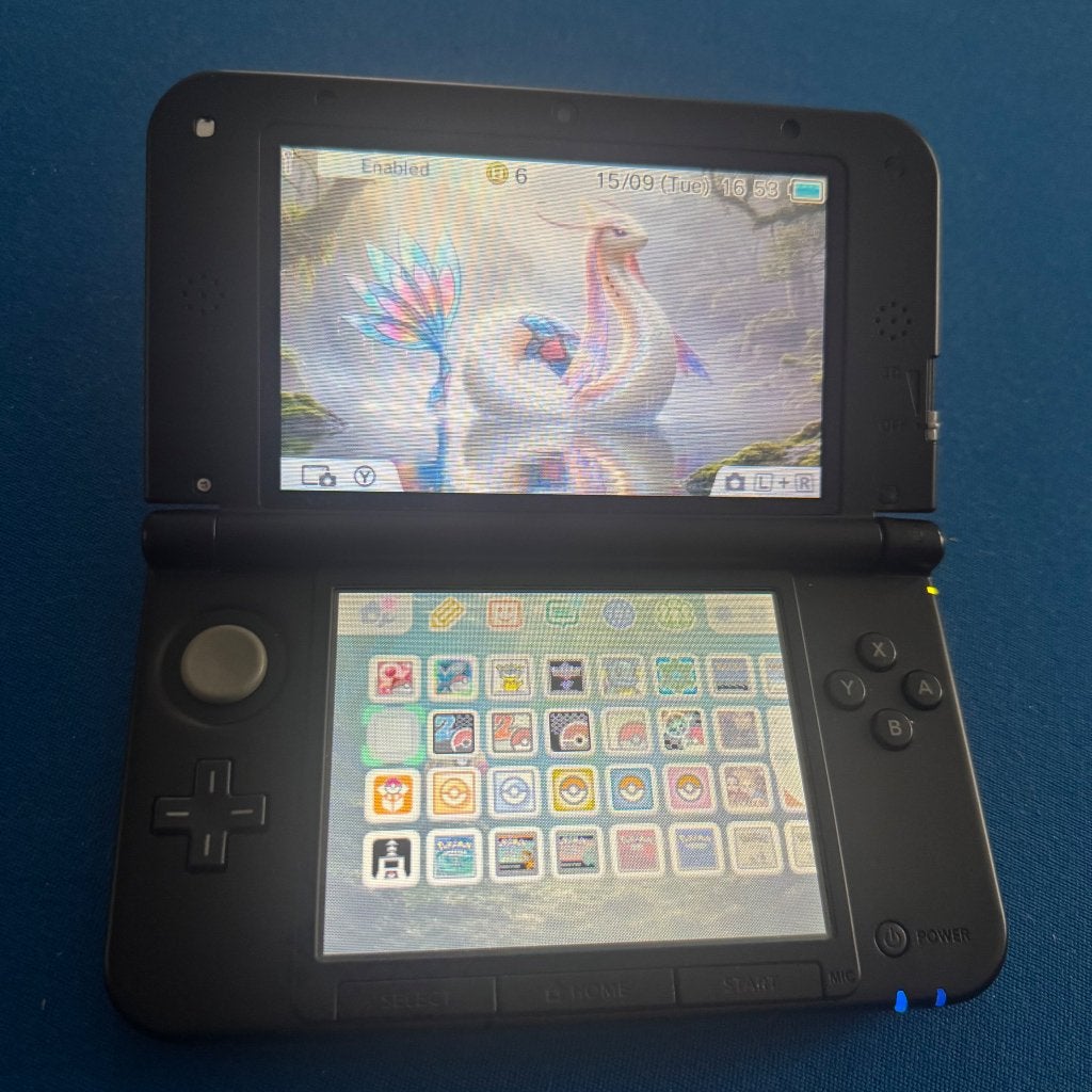 Nintendo 3DS XL met Digitale Games en enkele defecten, Ophalen of Verzenden, Gebruikt, Blauw, 3DS XL