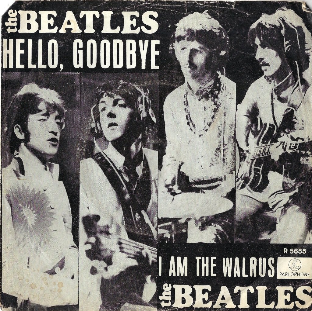 Beatles - Hello Goodbye / I am the walrus, Cd's en Dvd's, Gebruikt, 7 inch, Ophalen of Verzenden, Pop