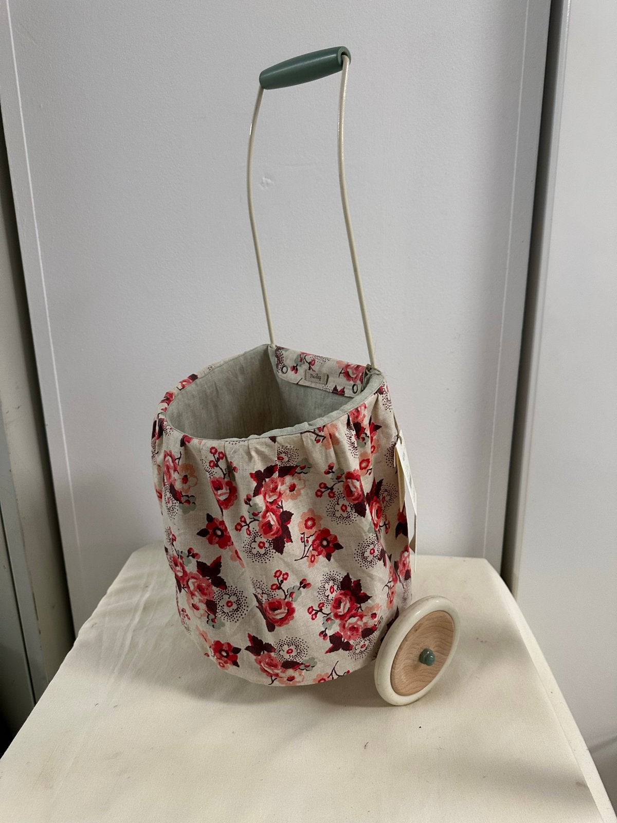 Maileg Trolley Rose - Bloemenpatroon Speelgoedwagen, Ophalen of Verzenden, Zo goed als nieuw, Jongen of Meisje