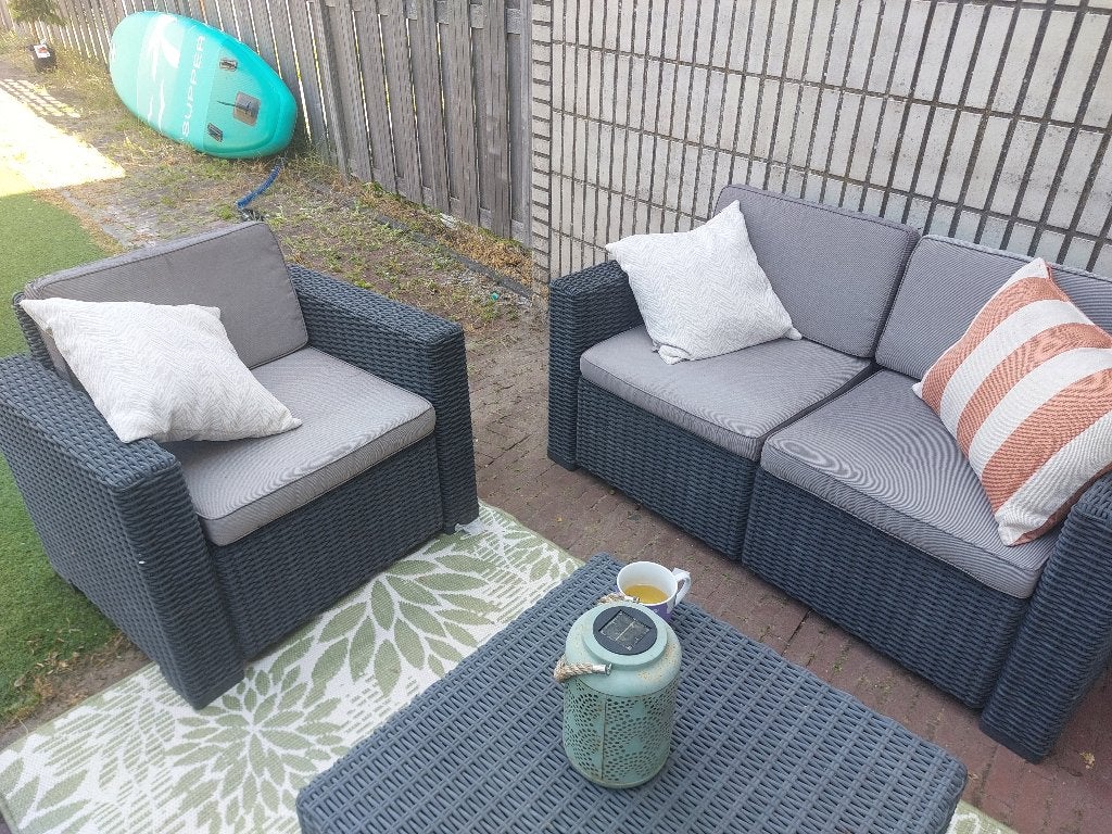Tuinset, Tuin en Terras, Ophalen, Kunststof, Gebruikt, Bank