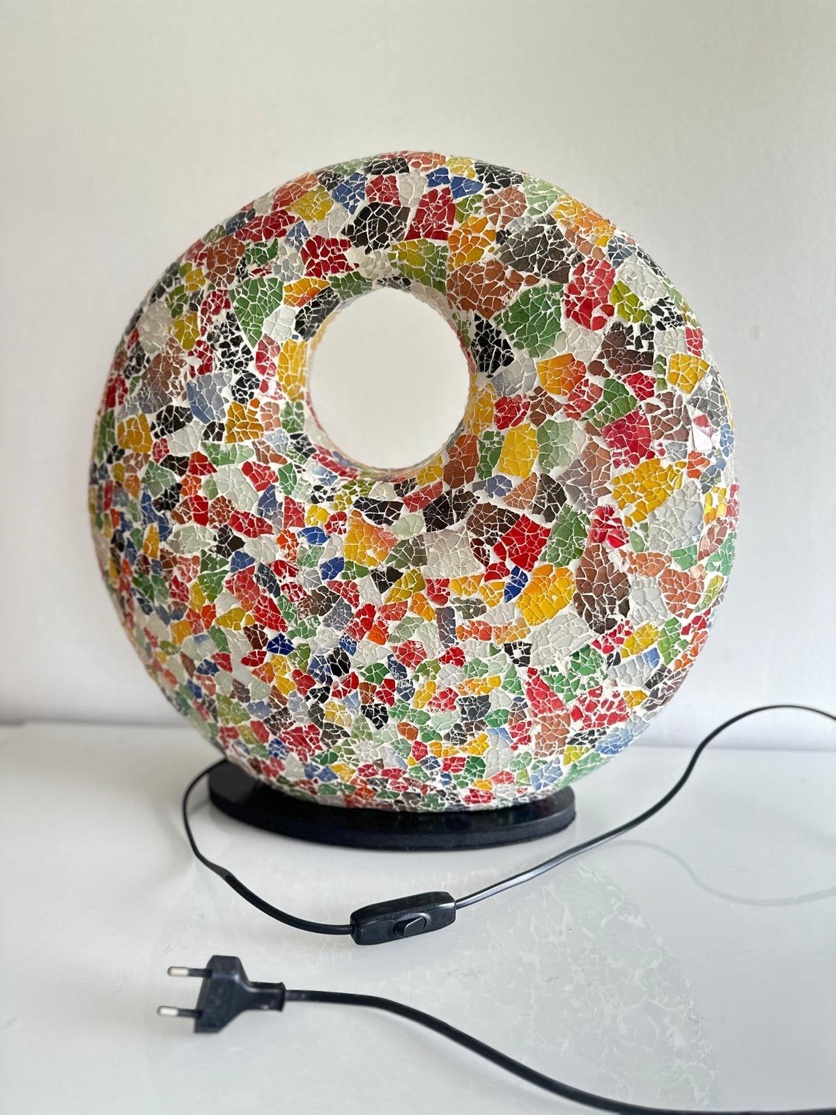 Mooie mozaiek lamp, Ophalen, Zo goed als nieuw