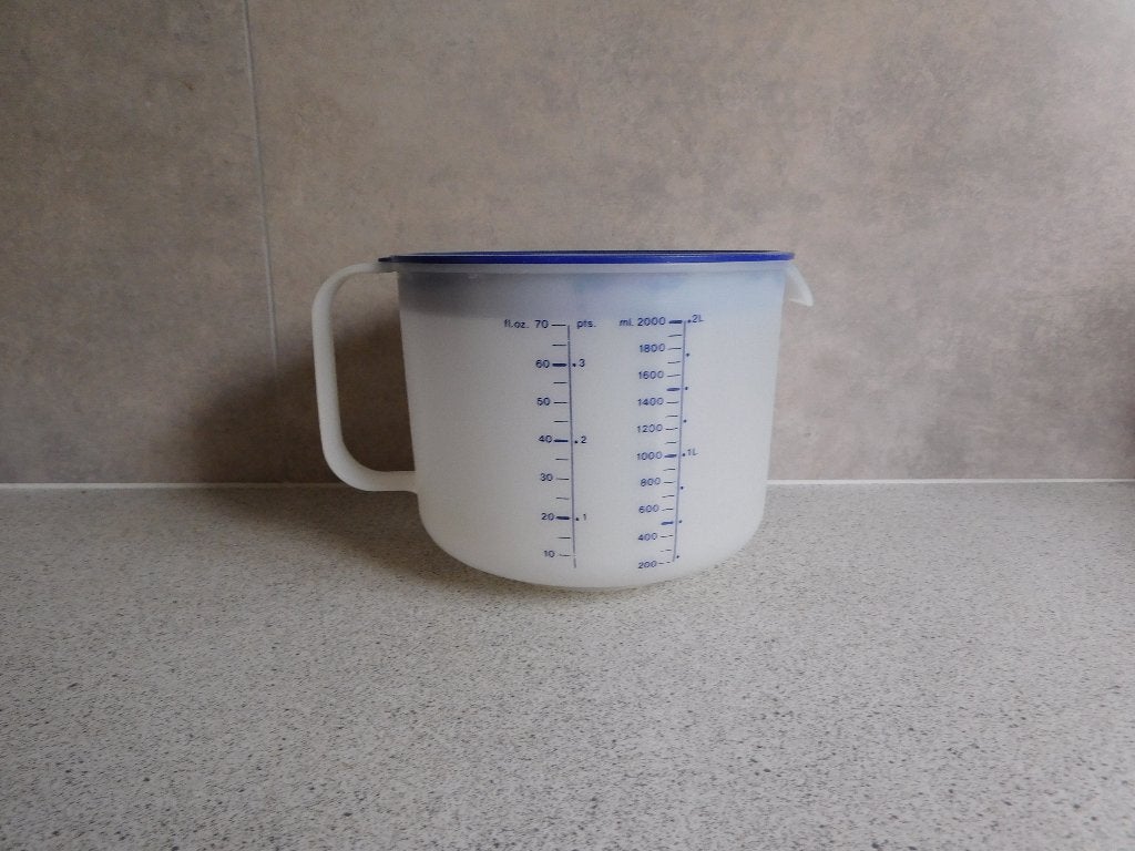 Tupperware Mix 'n Meet 2 Ltr.  Blauw, Huis en Inrichting, Keuken | Tupperware, Overige typen, Ophalen of Verzenden, Zo goed als nieuw