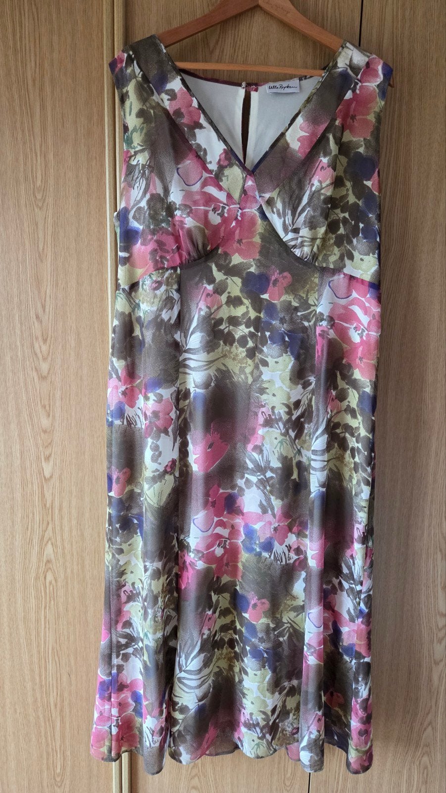 Ulla Popken bloemenprint jurk maat 48, Meerkleurig, Maat 46/48 (XL) of groter, Nieuw, Ulla Popken