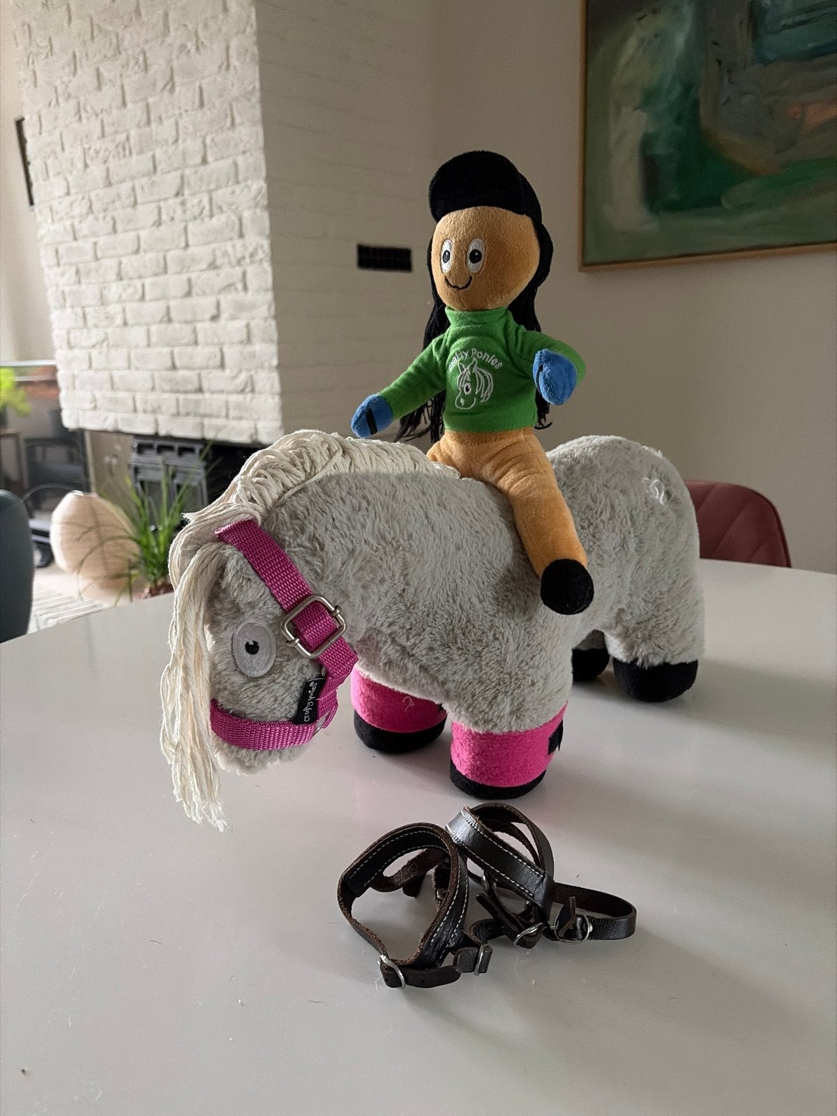 Craftie ponies-Knuffelpaard met pop - Zo goed als nieuw, Ophalen of Verzenden, Zo goed als nieuw, Jongen of Meisje