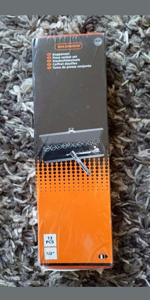 Doppenset Skandia 13 delig 1/2" nieuw in folie Vaste Prijs, Doe-het-zelf en Verbouw, Gereedschap | Handgereedschap, Ophalen, Nieuw