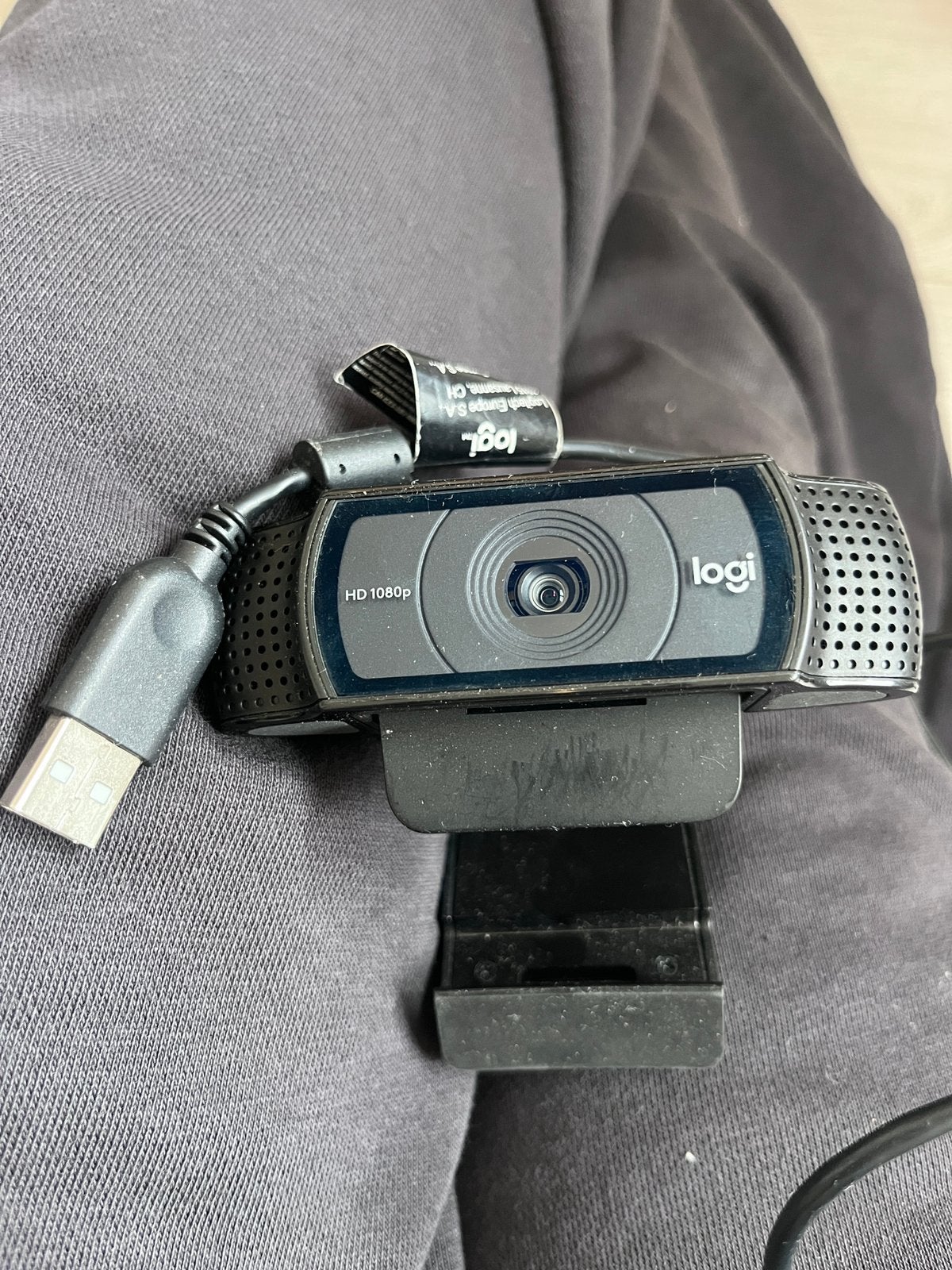 Logitech HD 1080p webcam – USB, Computers en Software, Ophalen of Verzenden, Zo goed als nieuw