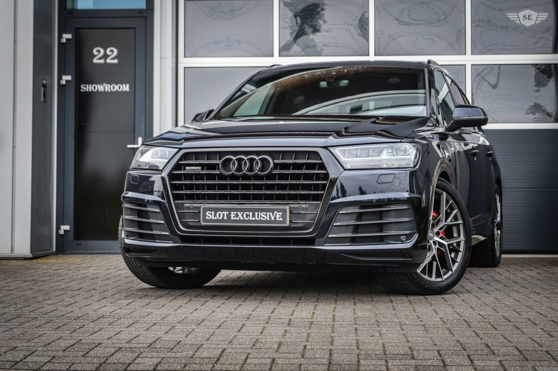 Audi Q7 3.0 TFSI |QUATTRO|PROLINE S|BOSE|LUCHTVERING|MEMORY, Auto's, Audi, Dealer onderhouden, Gebruikt, 2995 cc, Blauw