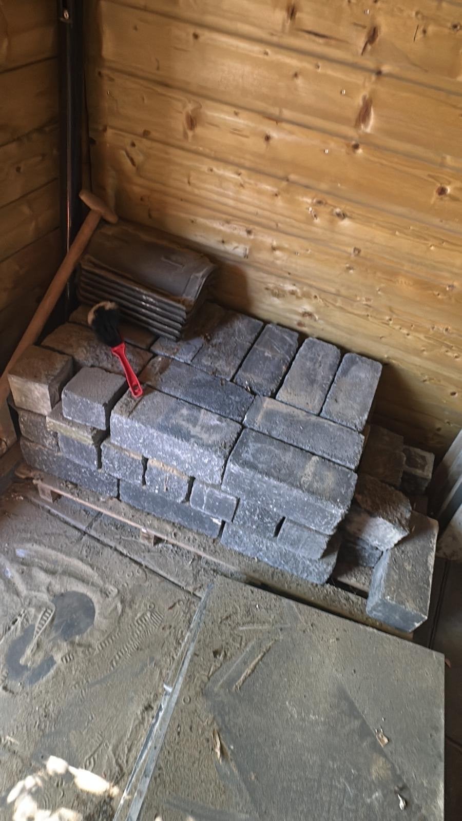 Rest stenen voor plantenbak of muurtje (30-40 stuks), Ophalen, Gebruikt, Overige typen